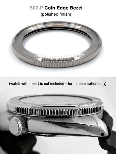 Islander Watch Polished Steel Coin Edge Bezel for Seiko Turtle SRP773, 775, 777, 779, SRPA21, SRPC91, SRPC25, SRPC23 #B02-P