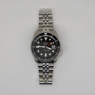 Islander Watch Black Ceramic Luminous Countdown Bezel Insert for Seiko SSK GMT Models #C41
