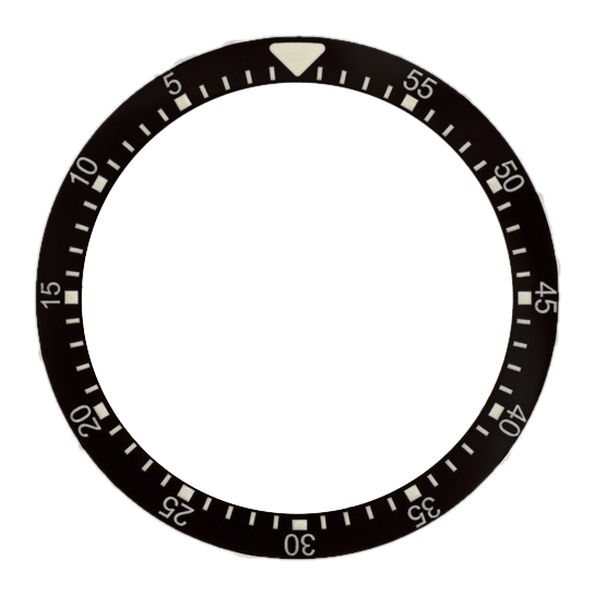 Islander Watch Black Ceramic Luminous Countdown Bezel Insert for Seiko SSK GMT Models #C41