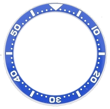 Islander Watch Blue Ceramic Luminous Bezel Insert for Seiko SKX007, SKX009, SKX011 #C05