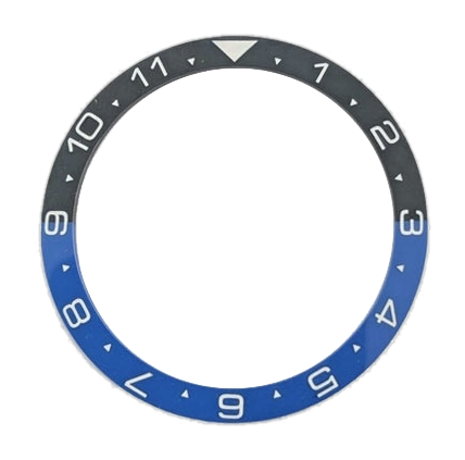 Islander Watch "Batman" Dual-Time Ceramic Luminous Bezel Insert for Seiko SKX007, SKX009, SKX011 #C12