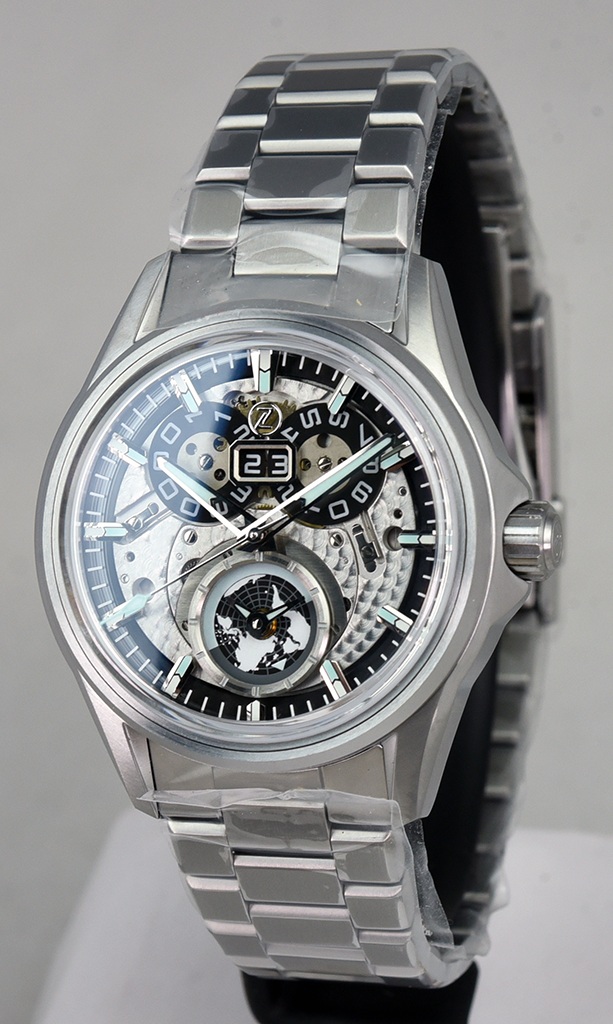 Zelos Spearfish Dual Time TI Sky Blue (Pre-owned) - SeriousWatches.com Zelos Spearfish Dual Time TI Sky Blue (Pre-owned) - SeriousWatches.com