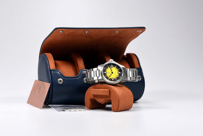 Zelos Aurora Field 42mm Ti Hammered Yellow (Pre-owned)