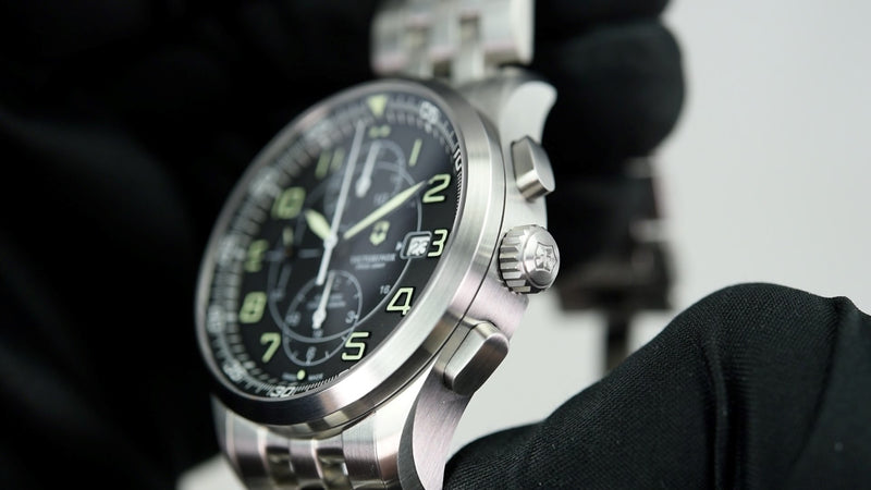 Victorinox AirBoss Mechanical Chronograph 241620 Pre owned SeriousWatches
