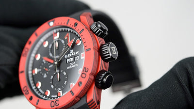 Edox Chronoffshore-1 Carbon Chronograph Automatic 01125 CLNRN NINRO (Pre-owned)