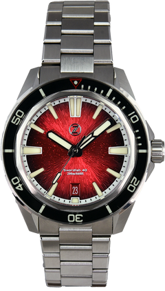 Zelos Swordfish 40mm Crimson Red (Pre-owned) - SeriousWatches.com