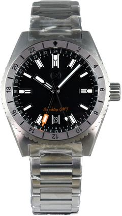 Zelos Blacktip GMT Coal Black (Pre-owned) - SeriousWatches.com