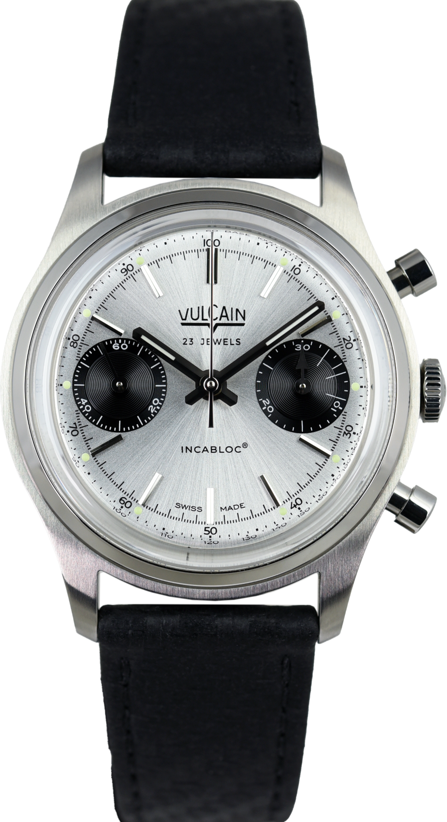 Vulcain Chronograph 70's Silver Limited Edition 640109A20.BAC201 (Pre-owned)