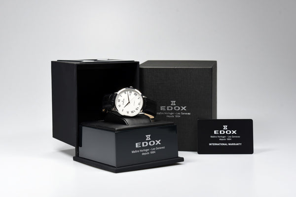 Edox Les Vauberts 80106 3C AR (Pre-owned)