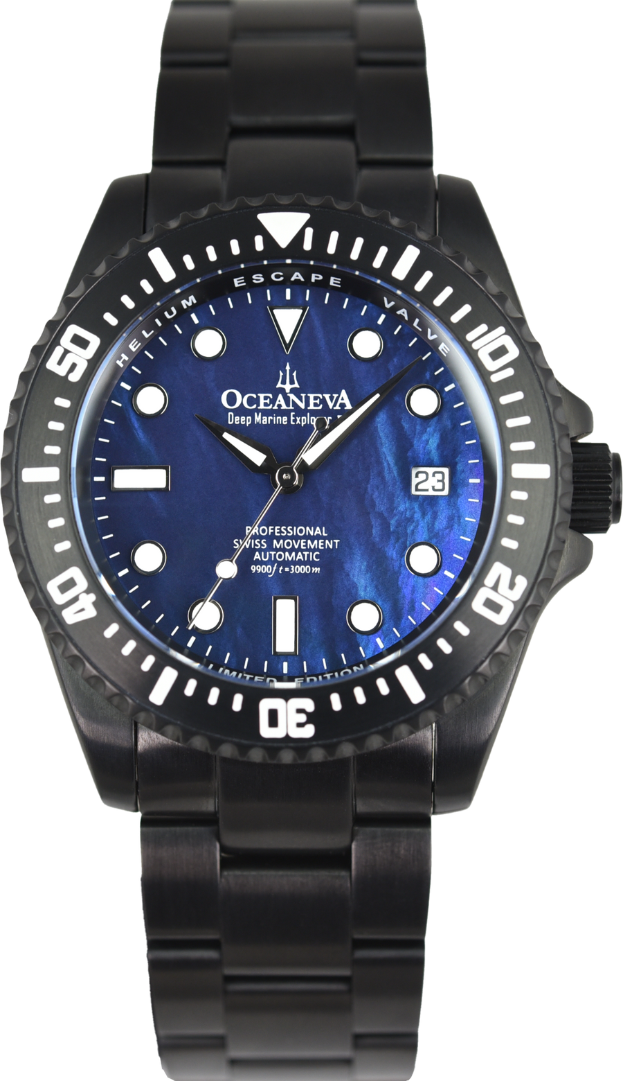Oceaneva Deep Marine Explorer III Pro Diver BKIIINBMP200BK (Pre-owned)