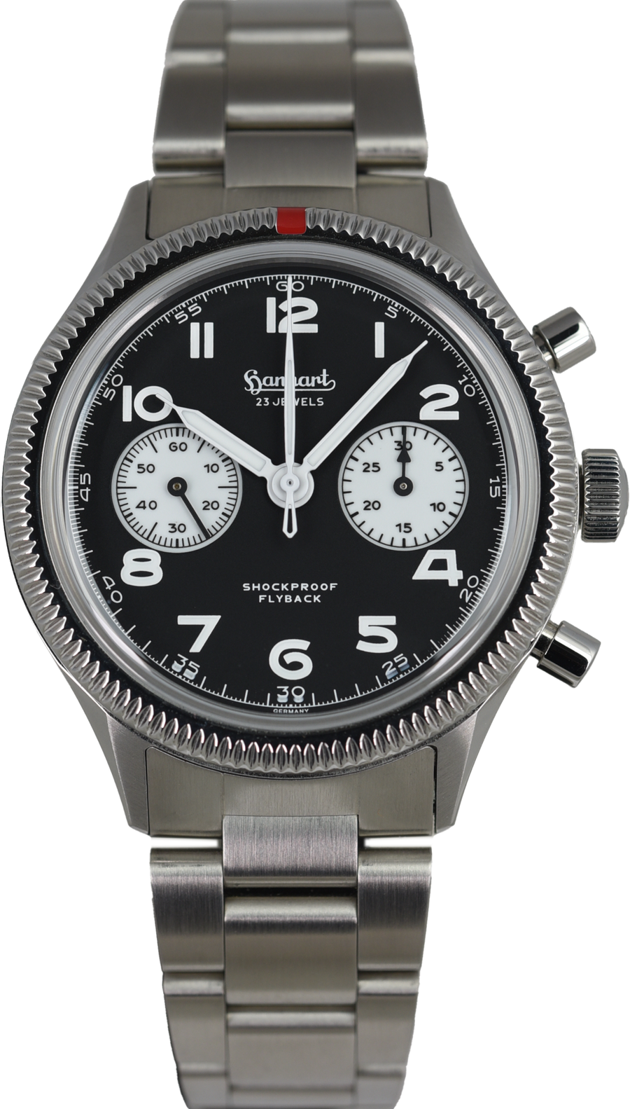 Hanhart Pioneer 417 ES Flyback Reverse Panda 42 (Pre-owned)