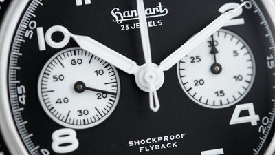 Hanhart Pioneer 417 ES Flyback Reverse Panda 42 (Pre-owned)