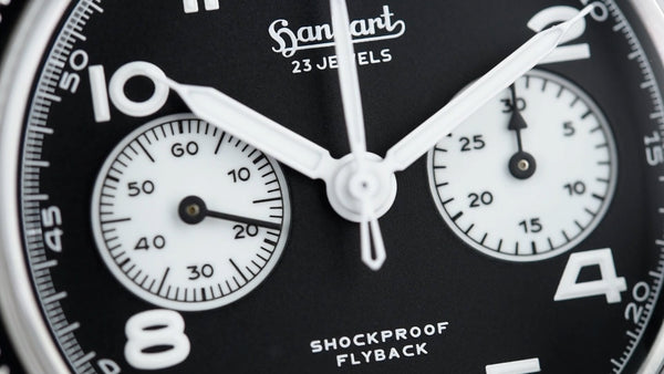 Hanhart Pioneer 417 ES Flyback Reverse Panda 42 (Pre-owned)