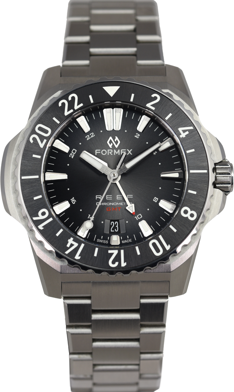 Formex REEF GMT Black and Red Ceramic Bezel (Pre-owned)