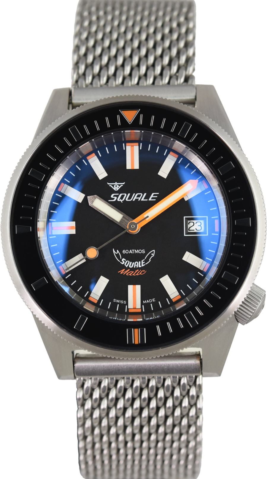 Squale 60 Atmos Squalematic Satin Black MATICXSG.ME22 (Pre-owned)
