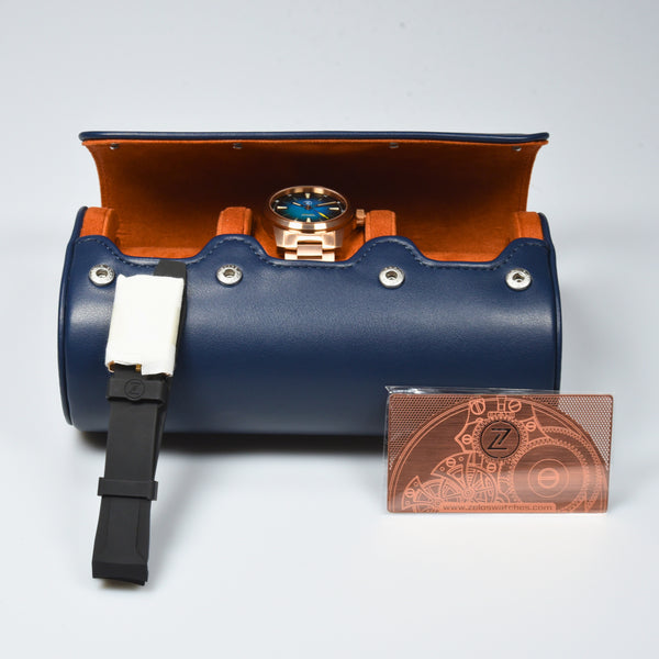 Zelos Aurora Field 38mm Bronze Teal MOP (Pre-owned)