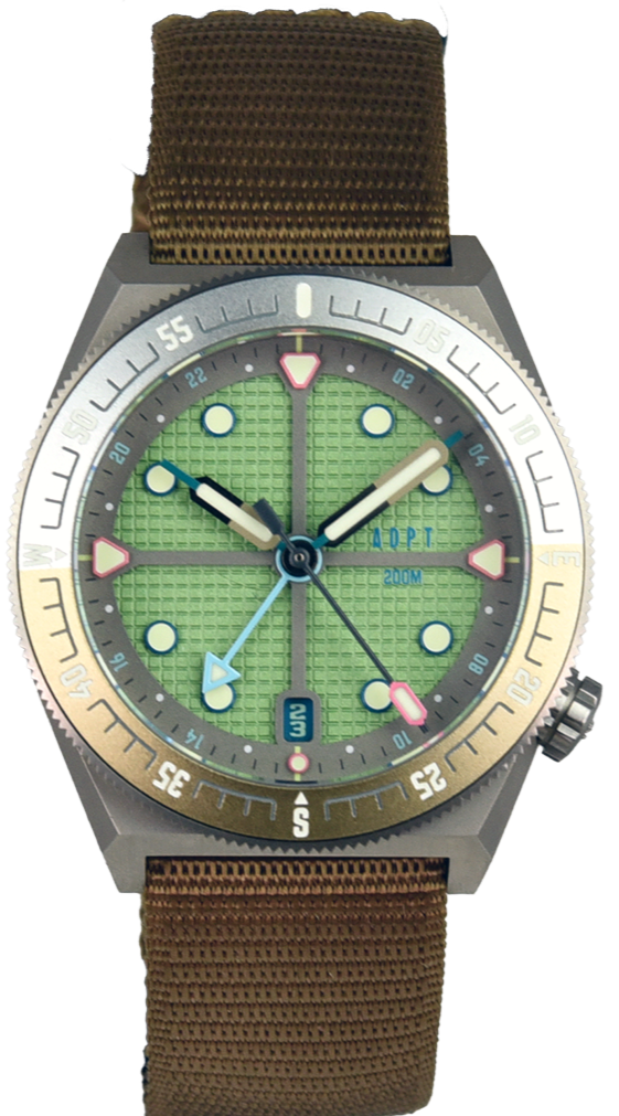 ADPT Series 1 Dual-Time Mossy Shale (Pre-owned)