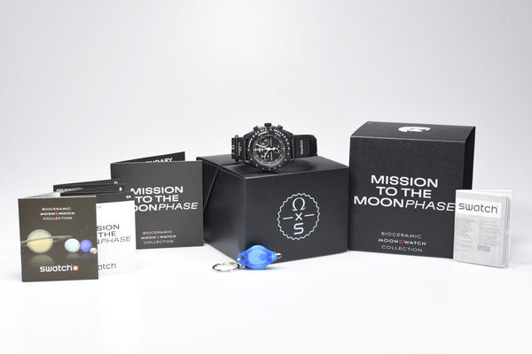 Swatch Moonswatch Mission to the Moonphase New Moon SO33B700 (Pre-owned)