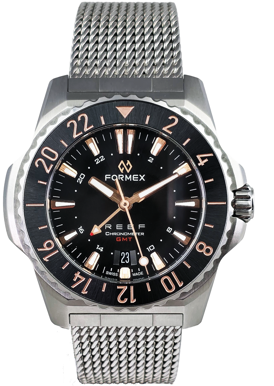 Formex REEF GMT Black and Gold Ceramic Bezel (Pre-owned)