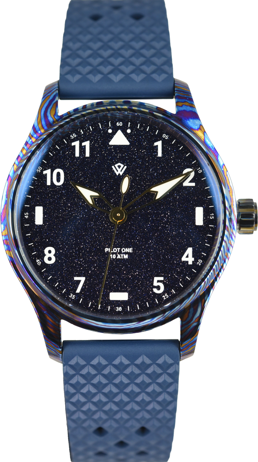 Wicked Watch Co Anniversary Flieger Timascus Aventurine (Pre-owned)