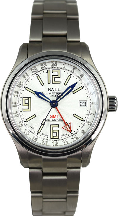 Ball Trainmaster GMT Titanium GM1038D-S10J-WH (Pre-owned)