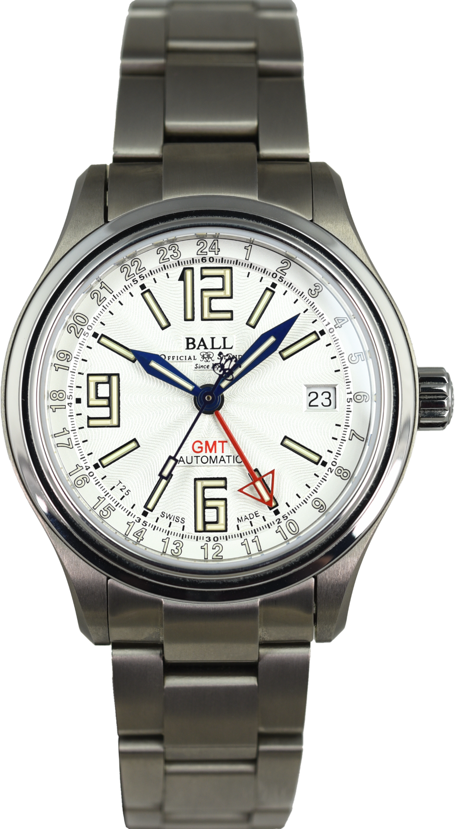Ball Trainmaster GMT Titanium GM1038D-S10J-WH (Pre-owned)