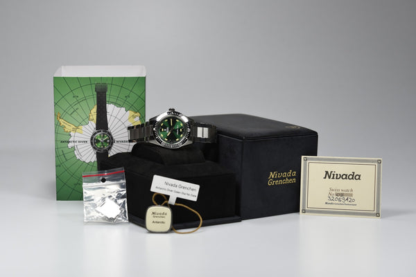 Nivada Grenchen Antarctic Diver Green Limited Edition (Pre-owned)