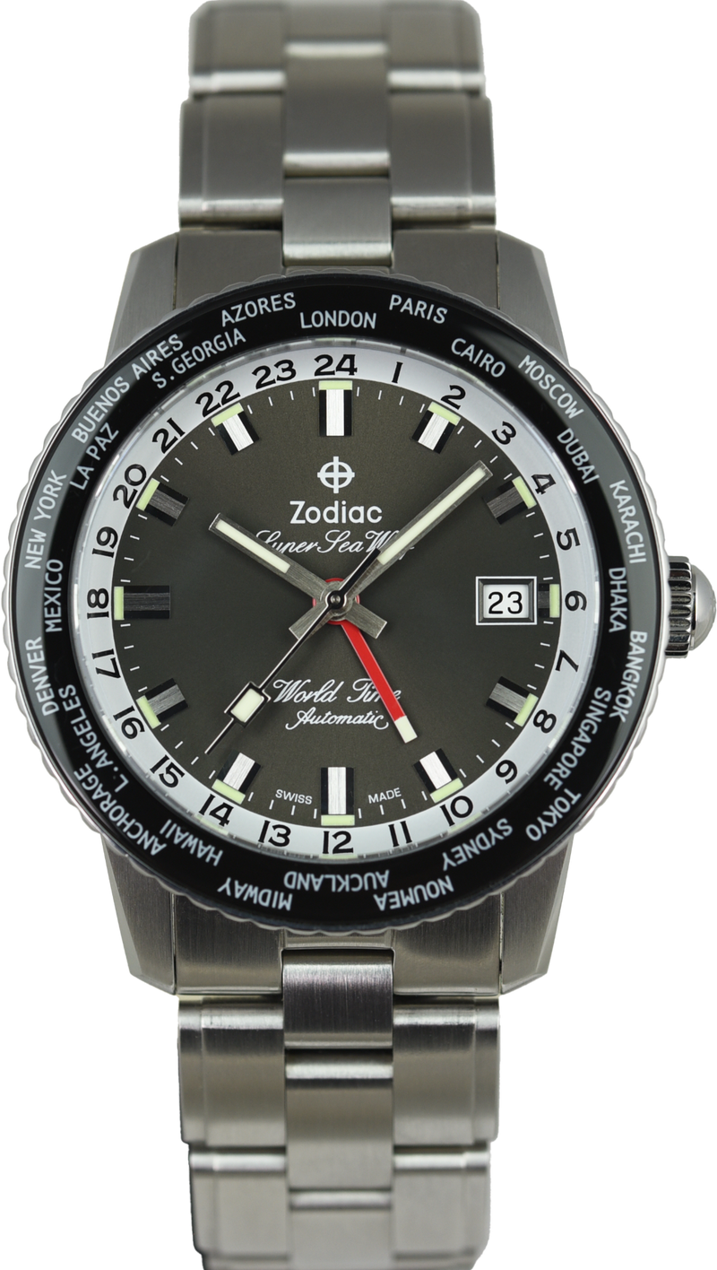 Zodiac Super Sea Wolf GMT World Time ZO9409 Limited Edition (Pre