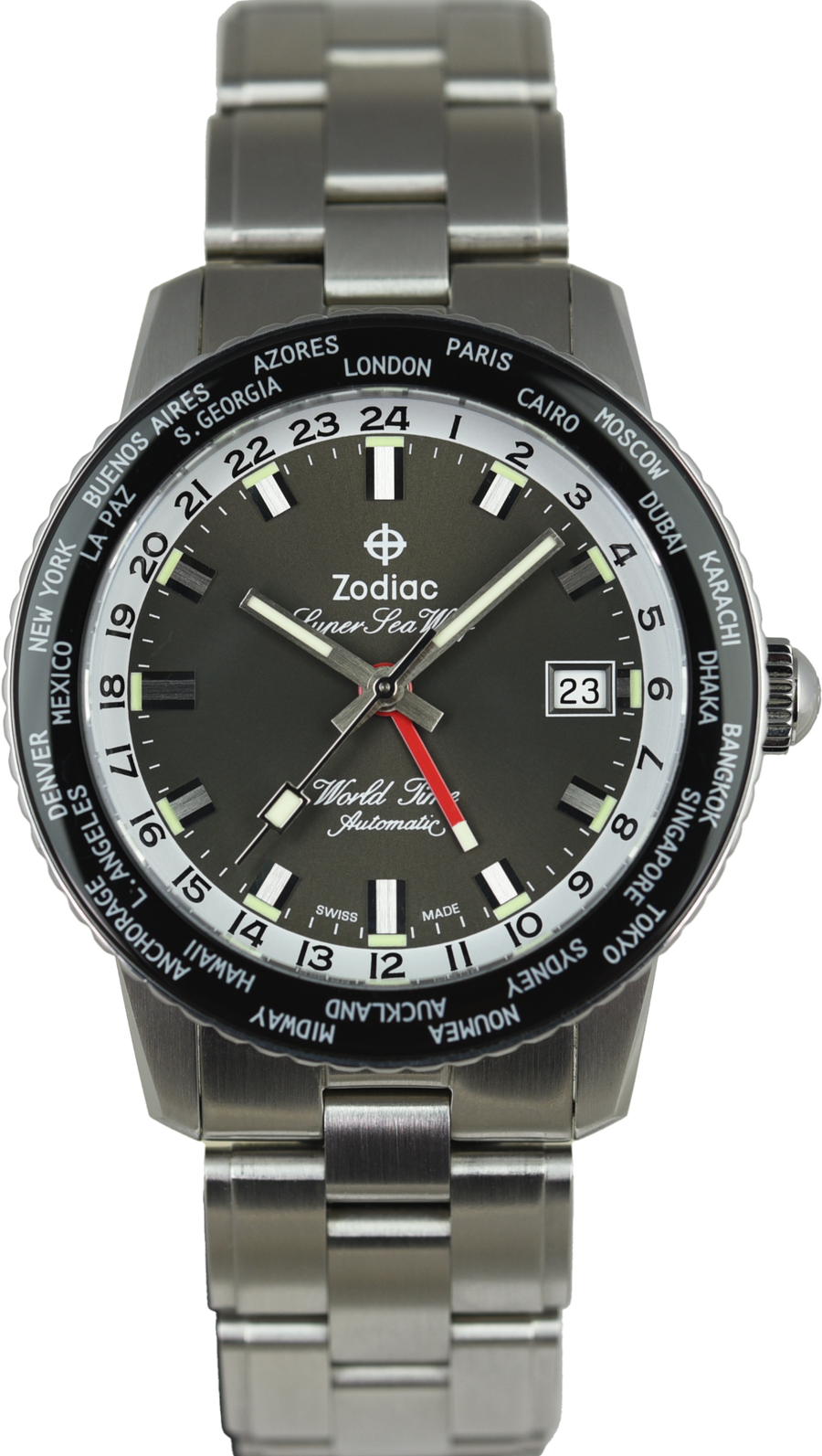 Zodiac Super Sea Wolf GMT World Time ZO9409 Limited Edition (Pre-owned)