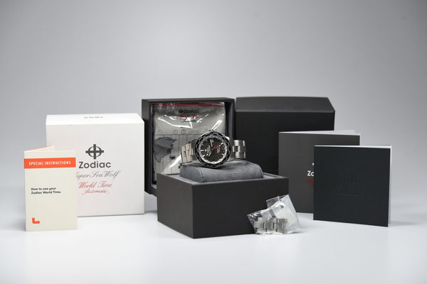 Zodiac Super Sea Wolf GMT World Time ZO9409 Limited Edition (Pre-owned)
