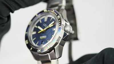 Zelos Swordfish Ti 42mm Blue Mete/TiDamascus (Pre-owned)