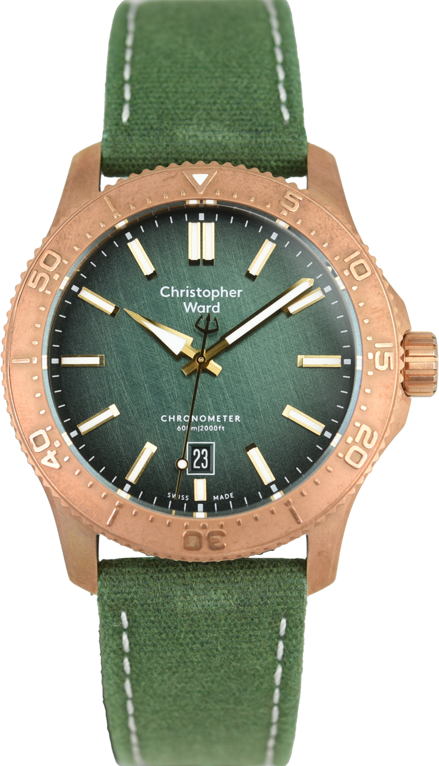 Christopher Ward C60 Bronze Ombre Green COSC Limited Edition (Pre-owned)