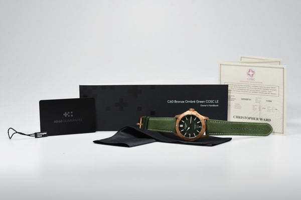 Christopher Ward C60 Bronze Ombre Green COSC Limited Edition (Pre-owned)