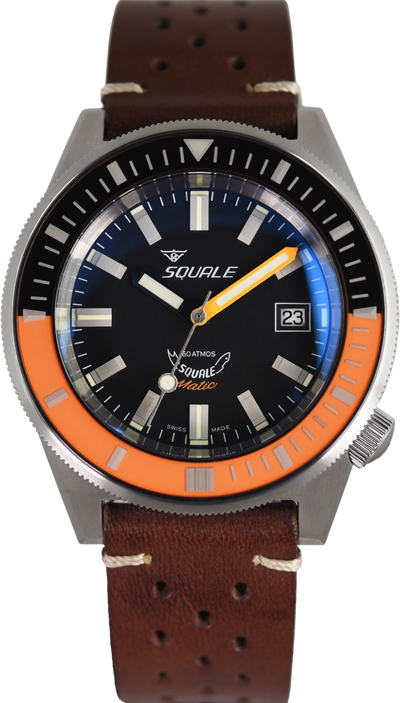 Squale 60 Atmos Squalematic Satin Orange MATICXSG.PTS (Pre-owned)