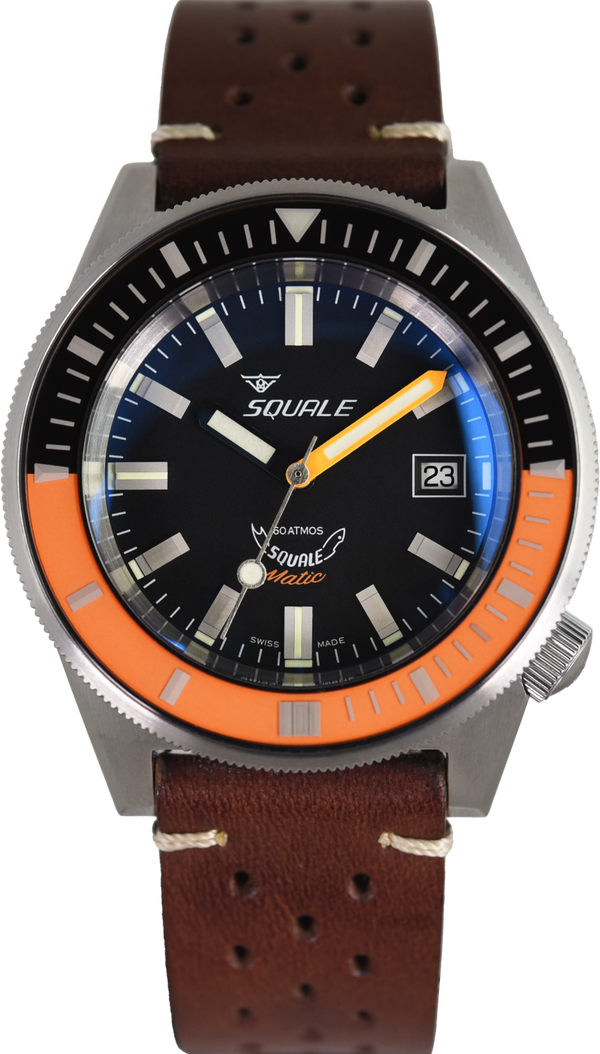 Squale 60 Atmos Squalematic Satin Orange MATICXSG.PTS (Pre-owned)