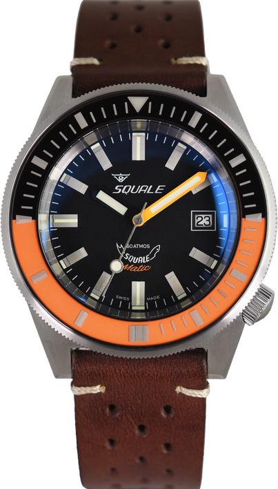 Squale 60 Atmos Squalematic Satin Orange MATICXSG.PTS (Pre-owned)