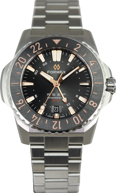 Formex REEF GMT Black and Gold Ceramic Bezel (Pre-owned)