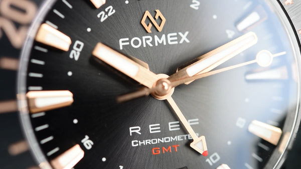 Formex REEF GMT Black and Gold Ceramic Bezel (Pre-owned)