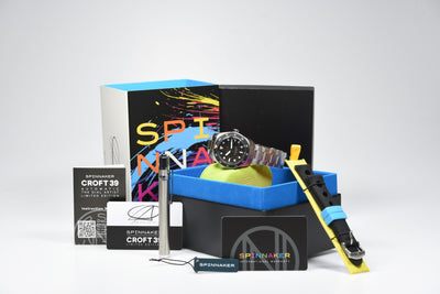 Spinnaker Croft 39 x The Dial Artist SP-5141-11 Orange Limited Edition (Pre-owned)