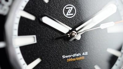 Zelos Swordfish 42mm Black Sand (Pre-owned)