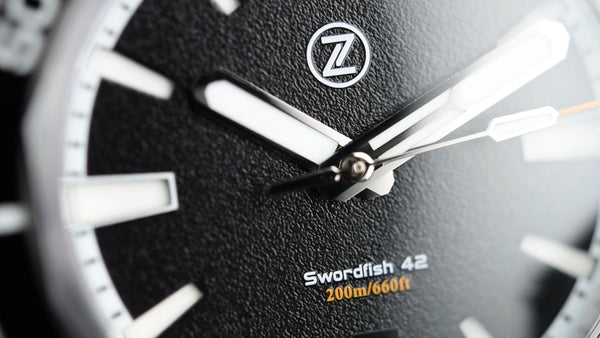 Zelos Swordfish 42mm Black Sand (Pre-owned)