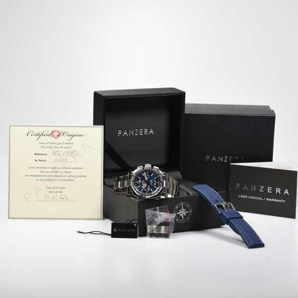 Panzera Aquamarine 45C Chronograph A45C-01BM2 (Pre-owned)