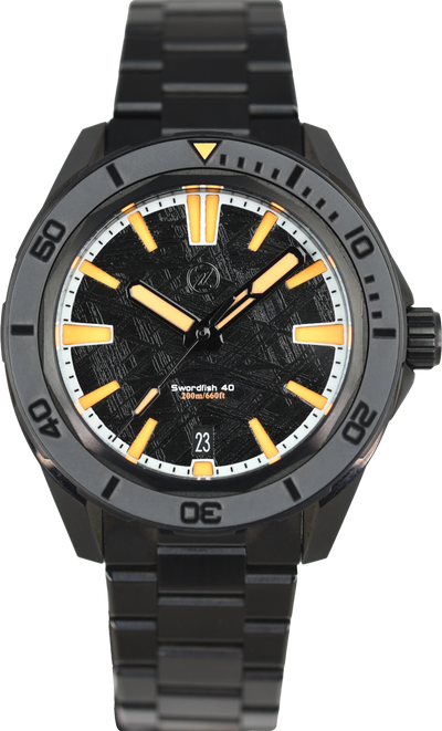 Zelos Swordfish 40mm DLC Meteorite (Pre-owned)