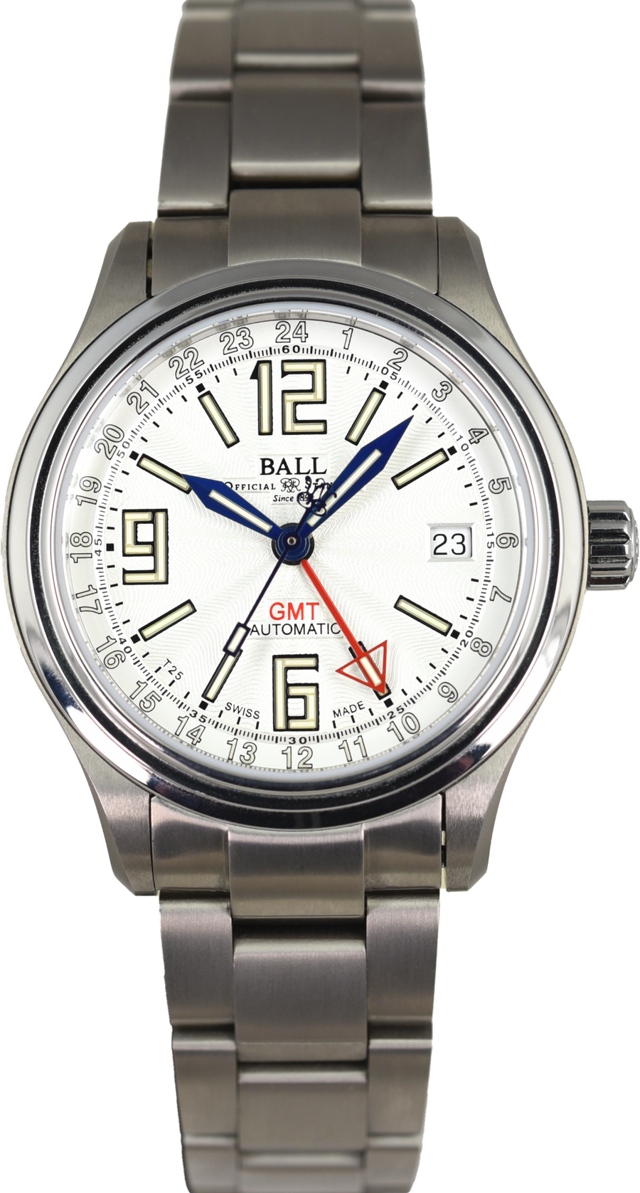 Ball Trainmaster GMT Titanium GM1038D-S10J-WH (Pre-owned)
