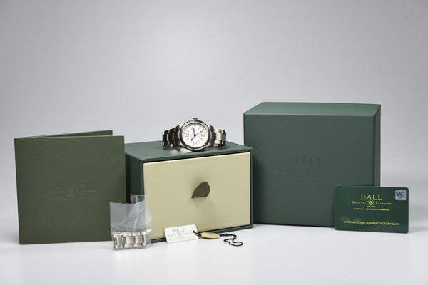 Ball Trainmaster GMT Titanium GM1038D-S10J-WH (Pre-owned)