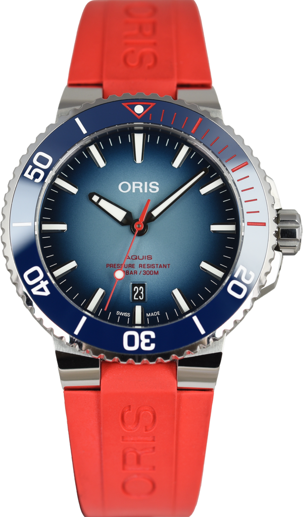 Oris Aquis Date Umberto Pelizzari 01 733 7730 4105-Set Limited Edition (Pre-owned)