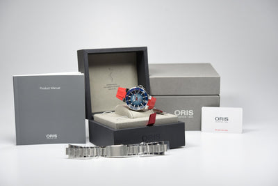 Oris Aquis Date Umberto Pelizzari 01 733 7730 4105-Set Limited Edition (Pre-owned)
