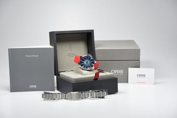 Oris Aquis Date Umberto Pelizzari 01 733 7730 4105-Set Limited Edition (Pre-owned)