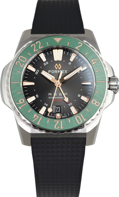 Formex REEF GMT Black and Gold Ceramic Bezel (Pre-owned)