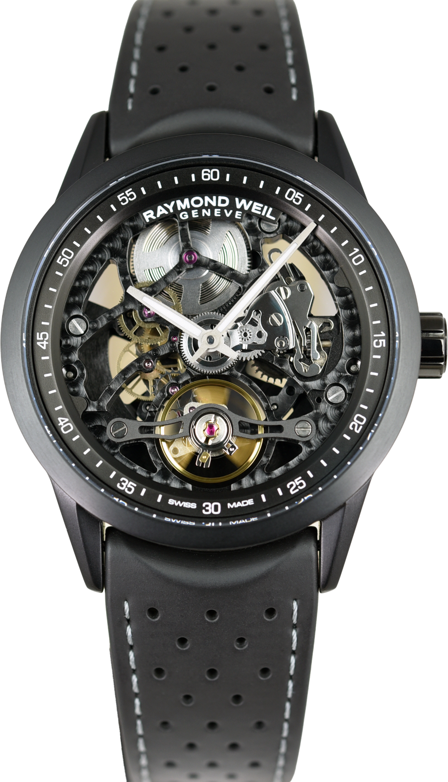 Raymond Weil Freelancer Skeleton RW1212 2785-BKR-20000 (Pre-owned)
